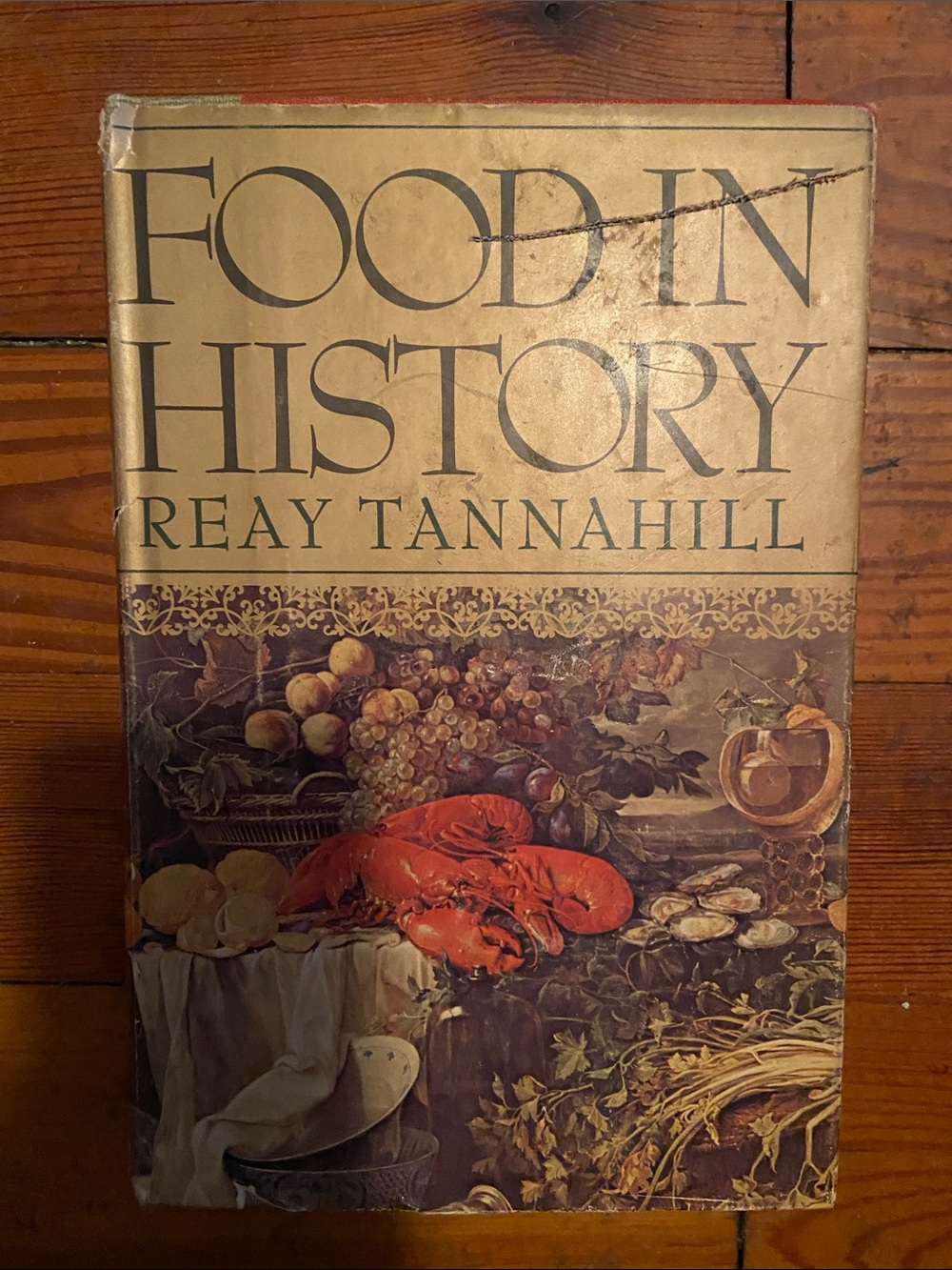 Vintage 70s 1970s Illustrated Food HISTORY book illustrations Kitchen lobster